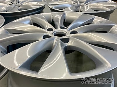 Полимерная окраска и пескоструй дисков R18 для OPEL ASTRA